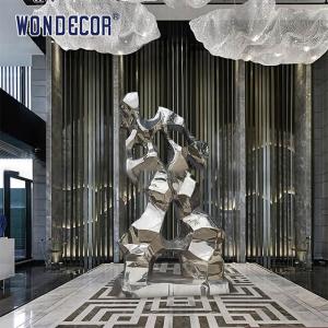 Quality Lifelike Stainless Steel Abstract Sculpture Art Geometry Man wholesale