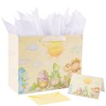 Foldable Neonate Baby Cartoon Gift Shopping Paper Bags with Your Own Logo on