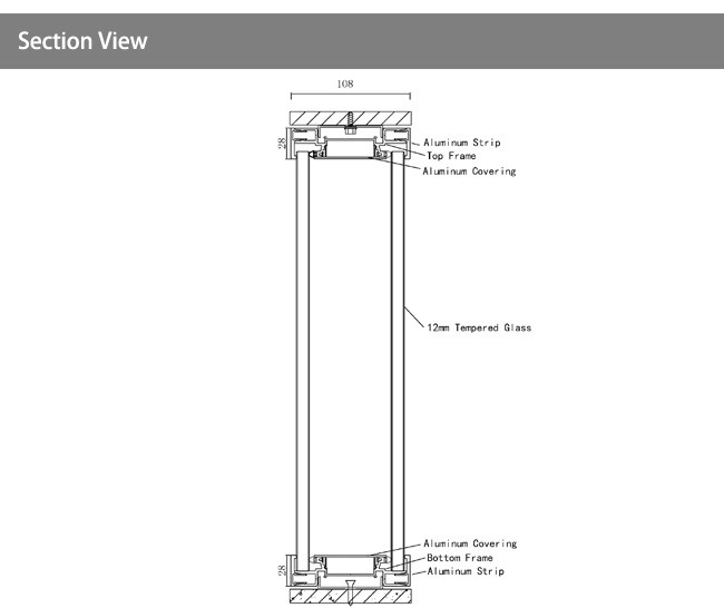 Durable Demountable Glass Partitions Double Glass Modular Office Partition Walls