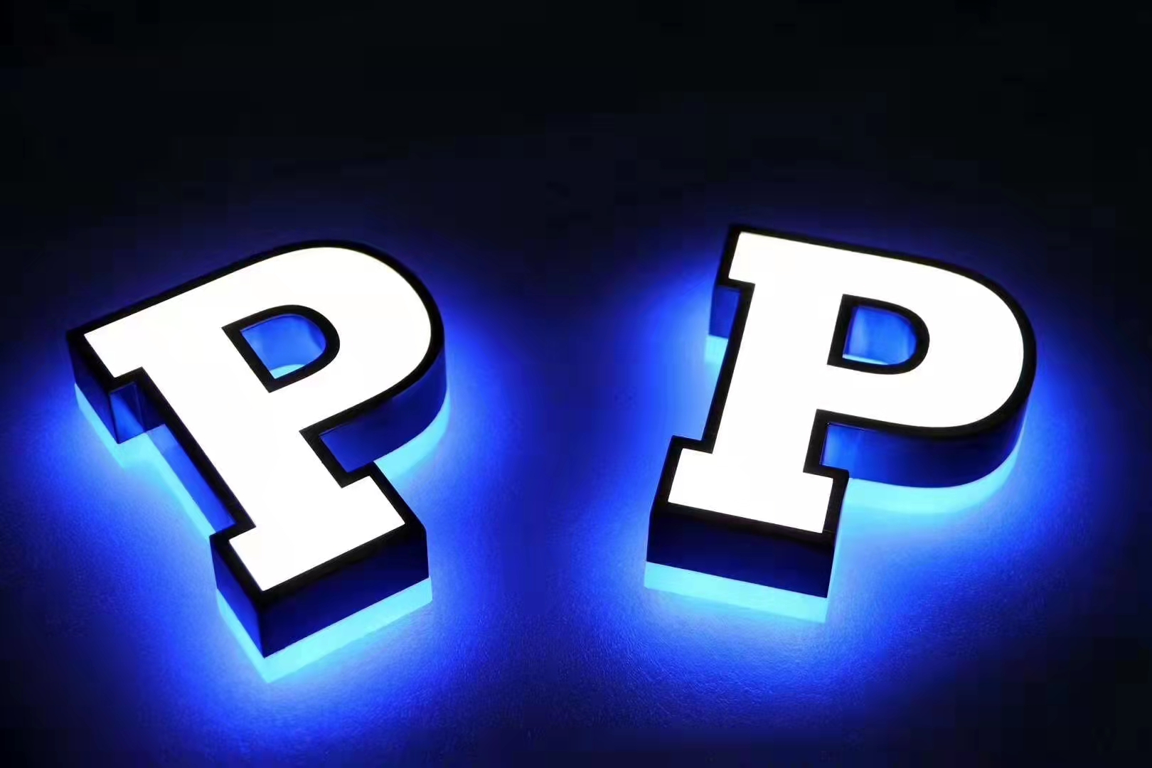 Outdoor store front building sign 3d indoor outdoor custom acrylic led letter sign