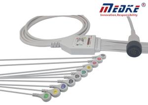 Quality Fixed Snap 12 Leadwires PC-104 Kenz EKG Machine Cable wholesale