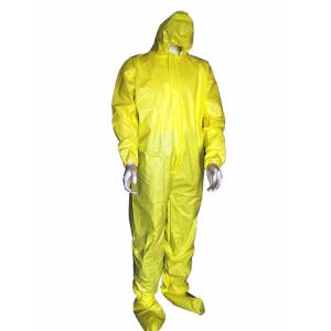 Quality Microporous Disposable Protective Coverall Safety Protective Clothing Type 5 / 6 wholesale