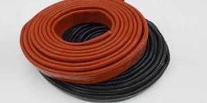 Quality 6mm Silicone Rubber Fiberglass Sleeving Fireproof For Heat Resistance wholesale