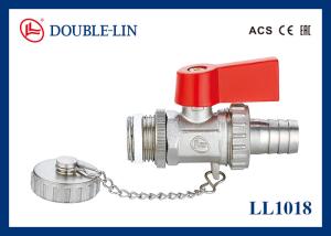 Quality Brass Drain Ball Valve 90 Degree On / Off Lever Operated wholesale
