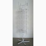 40 VDs Wire Pockets Books Metal Floor Spinner Display Rack