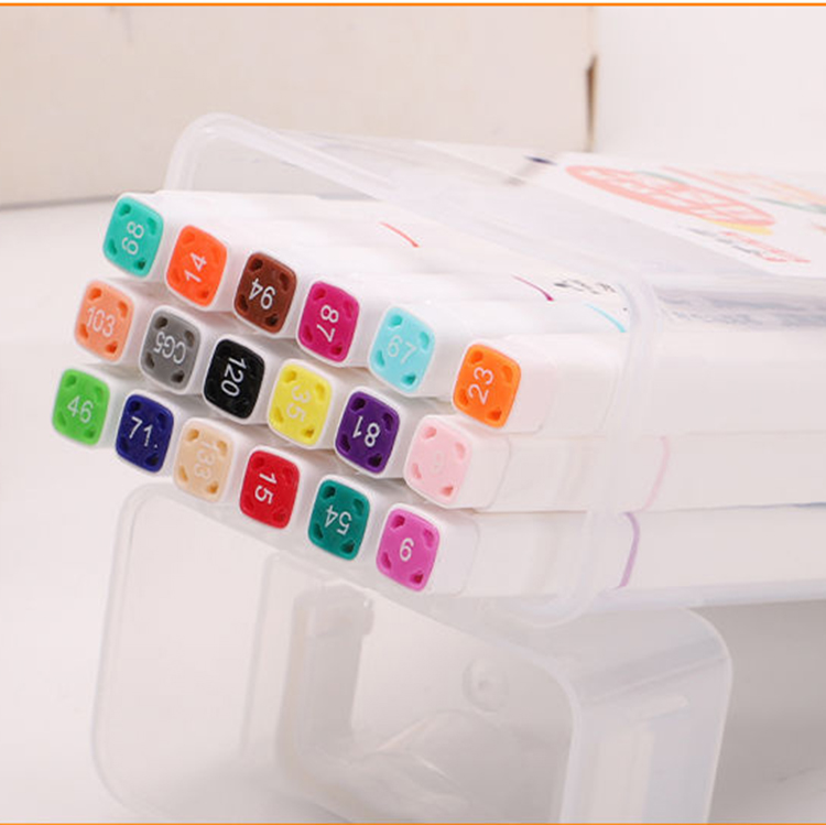 Student Painting Watercolor Art Marker Pen with Custom Logo and Dual-Side Writing