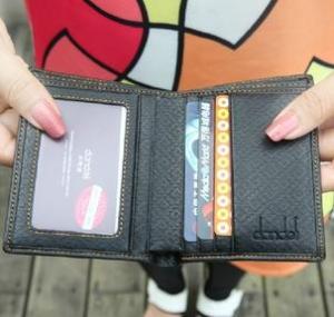 Quality pu men wallet casual short purse for men wholesale