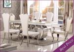 Rose Gold Stainless Steel Dining Table Chairs For Dining Room (YS-2)