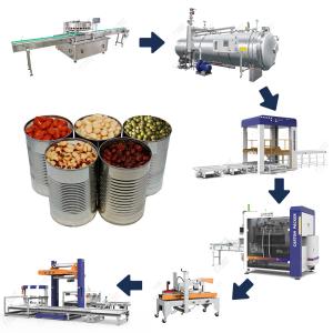 China Automatic Tin Canning Bean Filling And Sealing Machine Canned Beans Production Line on sale