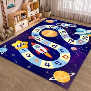 Quality Cartoon Number Traffic Carpets For Living Room Floor, Children Playroom Rug wholesale