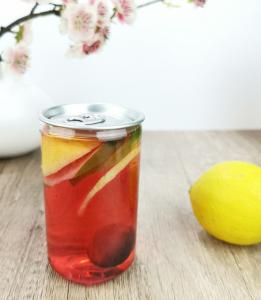 Quality 210ml Clear Reusable Soda Can Cylindrical Beverage Cans wholesale