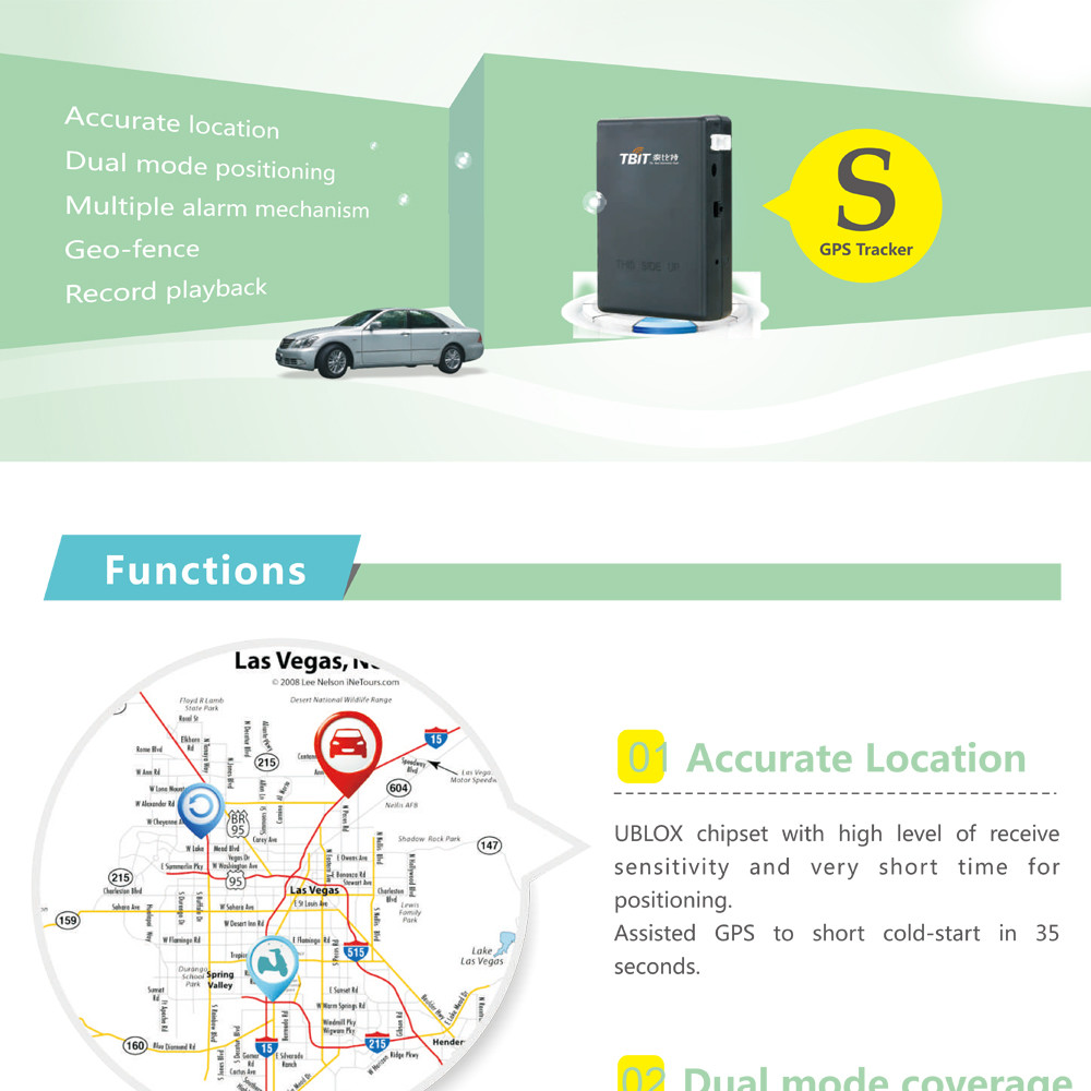 Dual Mode Positioning Remote Control Car GPS tracking device With Smart Alarm