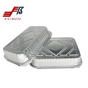 Quality Heat Treatable Rectangular Foil Trays 700ML For Grilling wholesale