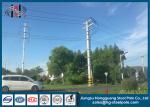 Round Transmission Line Metal Steel Power Pole Electrical Post Long - Life