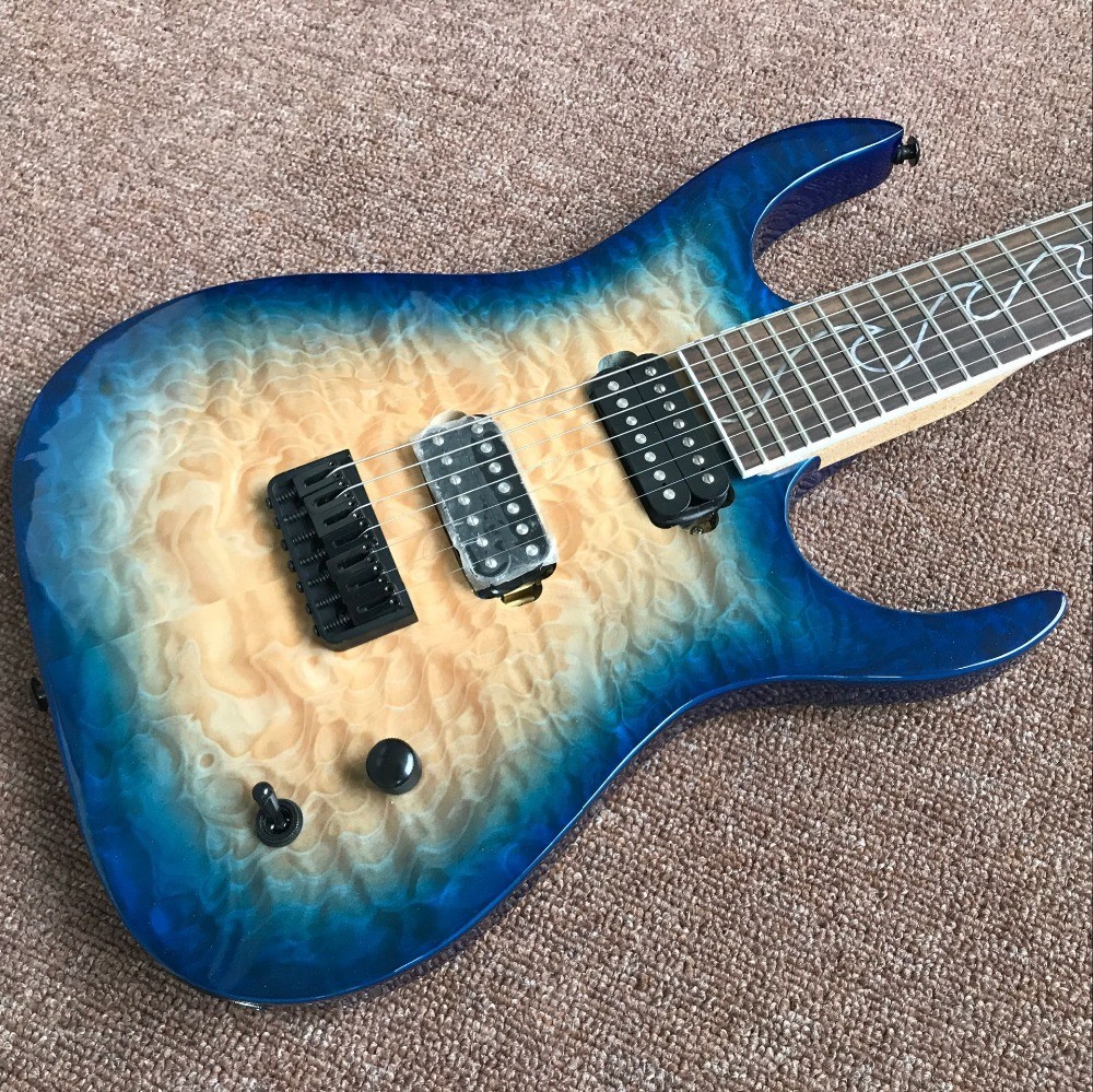New Style.custom handwork 6 Strings blue Electric Guitar.Rosewood fingerboard guitarra.support customization gitaar