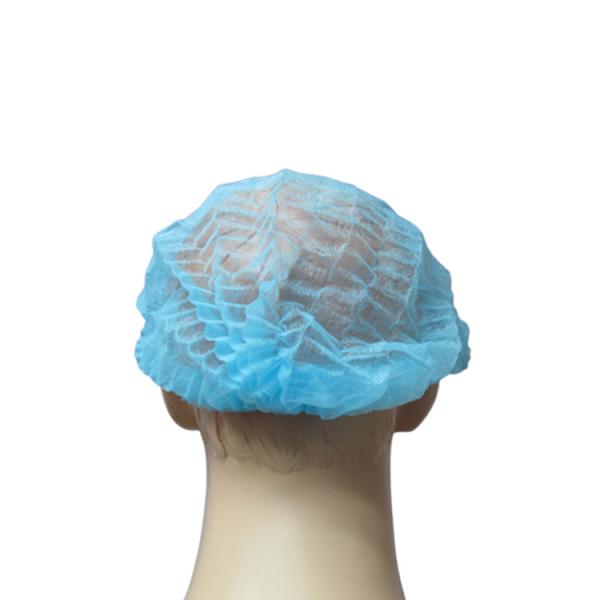 Breathable Disposable Surgical Caps Non - Woven Medical Bouffant Caps Easily