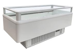 Quality 2.0m Air Island Showcase Open Merchandiser Dual Temperature Refrigerator / Freezer Distributor wholesale