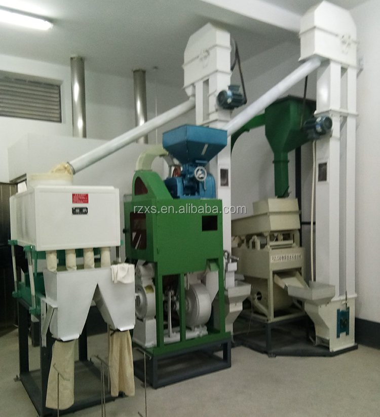 Electric Compact Automatic Mini Rice Mill Plant with Destoner and Peeling Machine