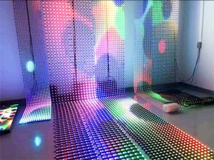 Quality Waterproof Good Resolution 75% Transparent Curtain LED Display wholesale