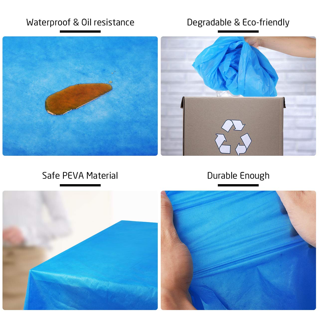 PEVA Waterproof Plastic Tablecloth offset printing For Dailiy Life