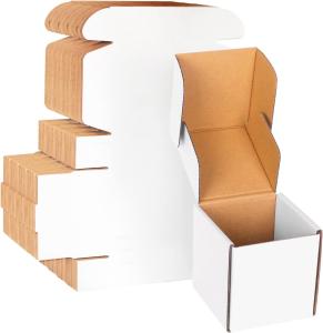 Quality Corrugated White Cake Baking Box Mold Collapsible Paper 32 ECT wholesale