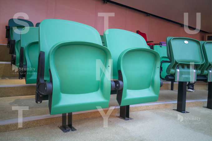 Customized Beam Mounted Folding Plastic Stadium Chair