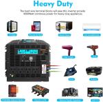 DC24V Hybrid Solar Inverter Giandel 4000W Heavy Duty Pure Sine Wave Power