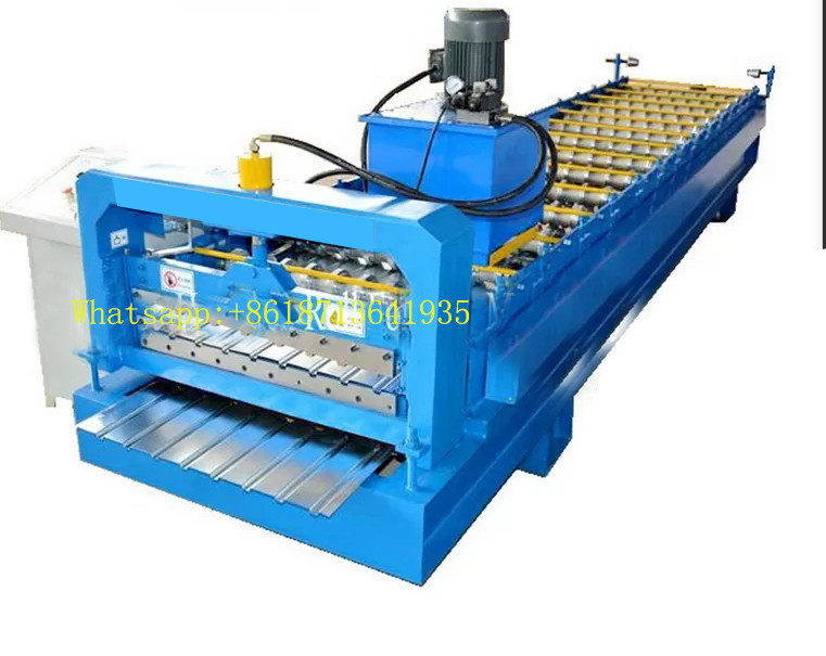Multi Rib Roof Touchscreen Trapezoidal Roll Forming Machine Plc