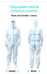 Full Body Disposable Coverall Suit , Chemical Protective Coverall Safety