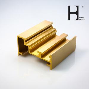 Quality Customized As Per Drawing Brass Extrusion Frame Design OEM ODM Copper Alloy Brass Extrusion Profiles 5~180mm C38500 wholesale