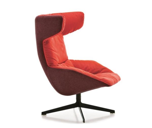 Designer living room modern lounge chair office reception talks rotating