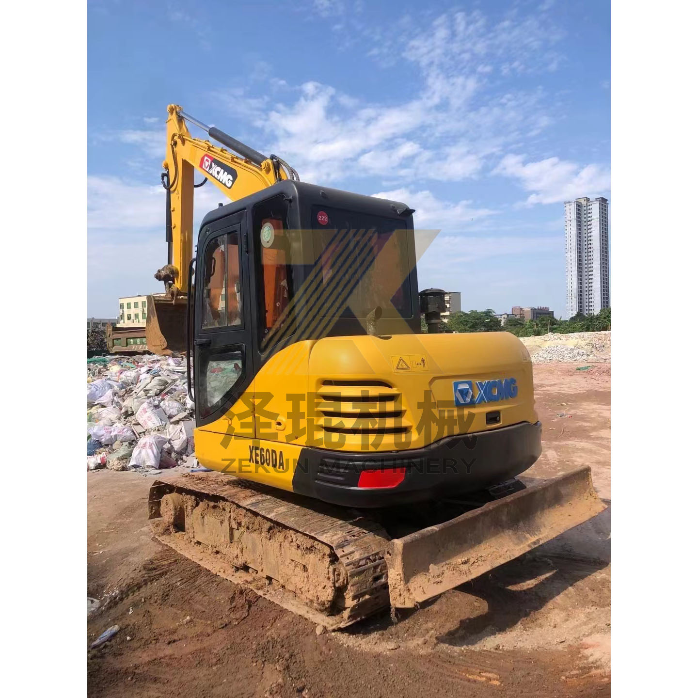 6Ton XCMG XE60DA XE60E Crawler Excavator 0.23m³ Bucket Capacity