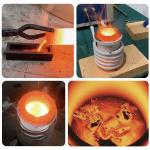 High Capacity Induction Melting Furnace 100% Duty Cycle Steel iron copper
