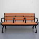 Leisure Plastic Wood Bench , Recycled Garden Bench With Two Dividers