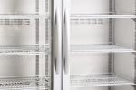 2-8 Degree Vaccine Cold Storage 3 Glass Doors Pharmacy Refrigerator For Medical