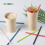 U Shape Paper Drink Straws Food Grade Biodegrad Individually Wrapped