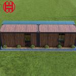 Modern Wooden Log Cabin Prefabricated Prefab Assembled Temporary House Container