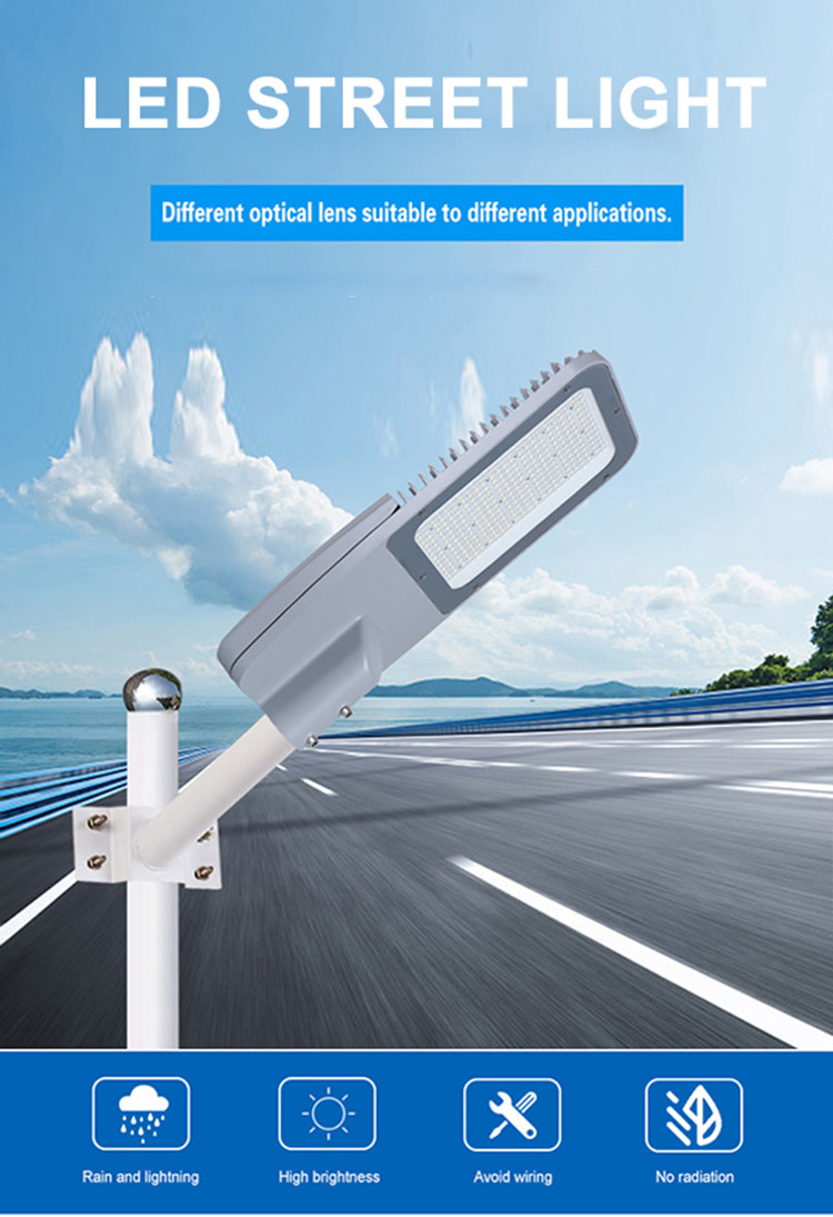 6000K 100 Watt Outdoor LED Street Lights Water Resistant Durable