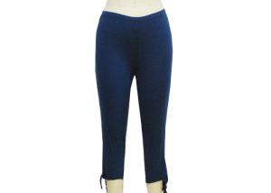 Quality Breathable Women'S 3 4 Length Trousers , Ladies Loose Pants Butterfly Tie Wrap wholesale
