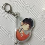 Eco Friendly Anime Acrylic Keychain Promotional Plastic Keyrings UV Offset