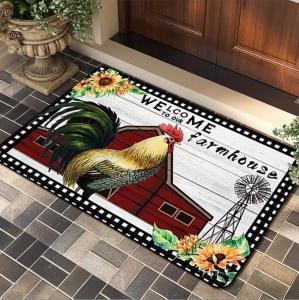 Quality American Style Cock Door Entrance Mat Floor Carpet Rug wholesale