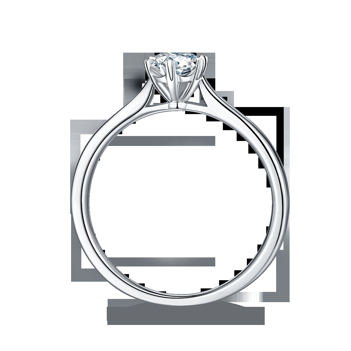 0.5ct Shape Hexgonal Lab Diamond Jewelry With Silver Women Ring