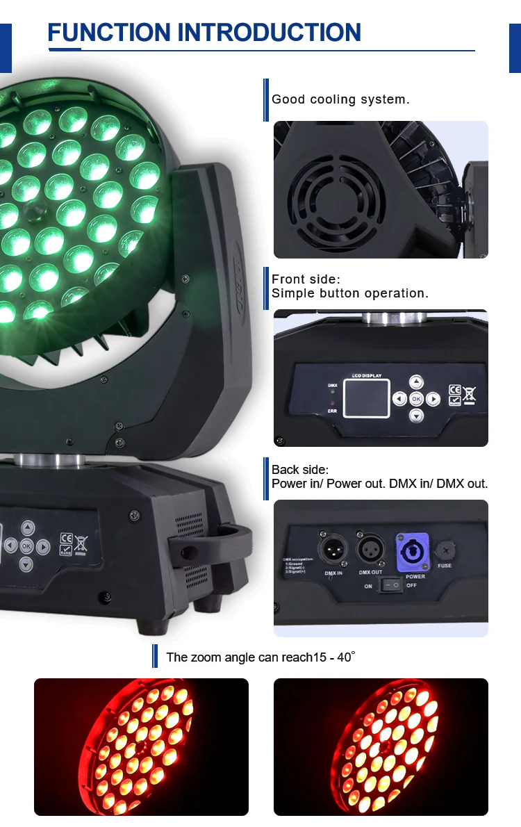 RGBW Slim LED Pars Dmx512 Party Nigh Club 11 300W 80 Stage Lights For Club Disco