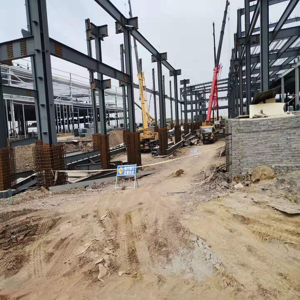 Anti Corrosion Prefabricated Steel Frame Building Construction Auto CAD Drawing Design