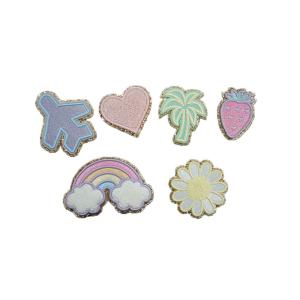 Quality Ironing Glitter Cute Embroidered Patches For Kids Clothes Bags wholesale