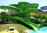 Kids / Adult Family Water Slide , Fiberglass Pool Outside Water Slides