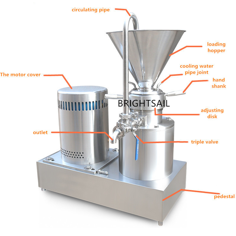 50 - 200MM Grinding Disc Diameter 900mm * 850mm * 1200mm MAX Boundary Dimension Colloid Mill