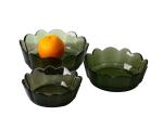 Fruit Food Solid Colored Lead Free Glass Bowls Centrifugal Casting