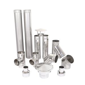 Quality Decorative Single Wall Stainless Steel Stove Pipe Systems Mechanical Spring wholesale