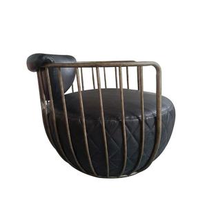 Quality Distressed Vintage Caged Aviator Leather Chair Office Bar wholesale